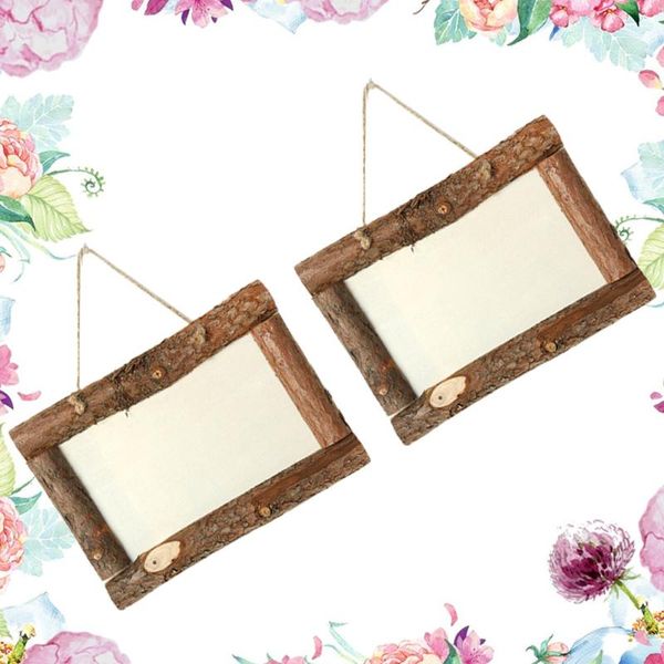 

2pcs 20x30cm diy wooden po frames mini hanging picture frame crafts for home decor