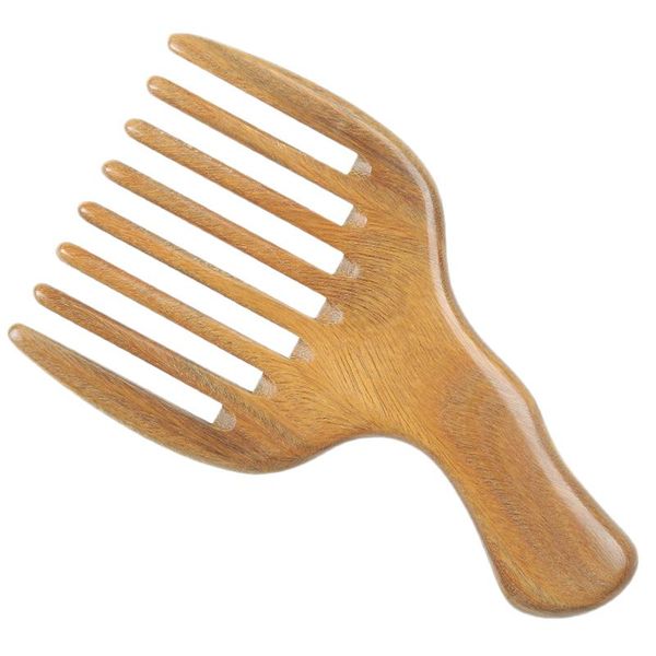 

hair straightener wide tooth comb wooden massage brush anti-static brushes, Silver