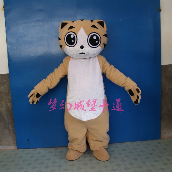 

mascot costumes cat mascot costumes coffee color cat anime carnival costume halloween dress party costume, Black;red