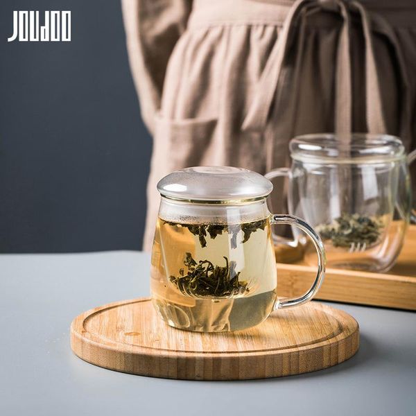 

wine glasses joudoo 500ml brief glass water cup with filter heat resistant tea cups office home coffee milk mug lid 35