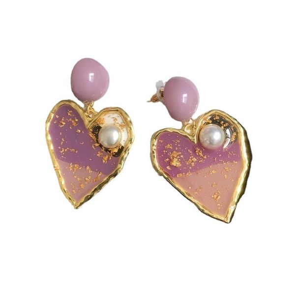 

dangle & chandelier earrings 2021 trend purple geometric pendant multiple drop trendy beaded resin acrylic raffia, Silver