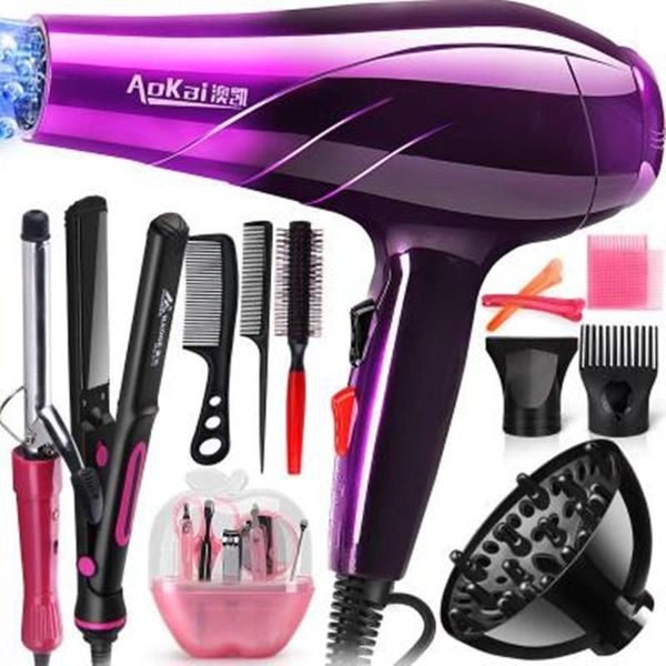

electric hair brushes professional 4000w powerful dryer fast styling blow and cold adjustment air nozzle for barber salon tools