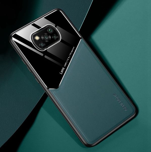 Custodie per telefoni POCO X3 NFC X2 Custodie rigide per PC + Custodie per telefoni in pelle con auto magnetiche per Xiaomi Pocophone F2 M2 Pro Coque Glass Fundas