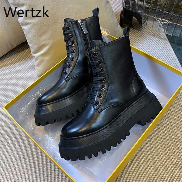 

short boots women's winter solid color women shoes thin single breathable platform increased 211104, Black