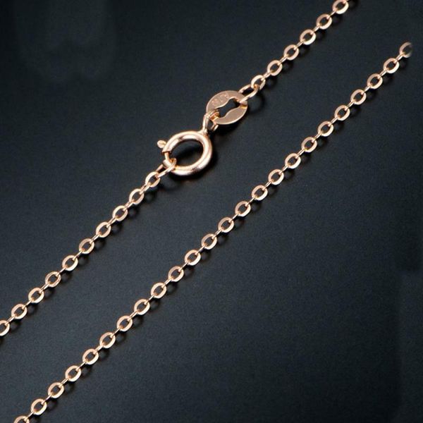 

chains 18k yellow gold necklace au750 o link chain 2g 17inch, Silver