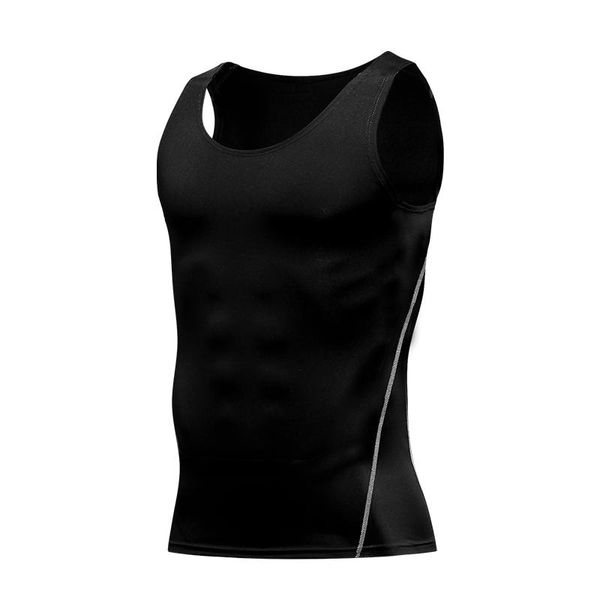 Koşu Formaları Yaz Spor Yelek Fitness Ekipmanları Gym Tank Top Erkekler Joggers Kolsuz Siyah Gömlek Nefes Eğitim Rahat Camisa