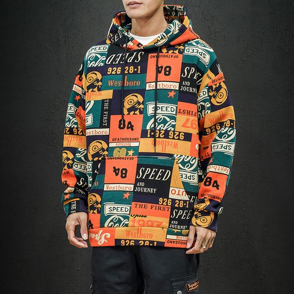 

hoodies fashion fleece spring 2021 men's personalized design able sweater youth hooded casual coat top, Black