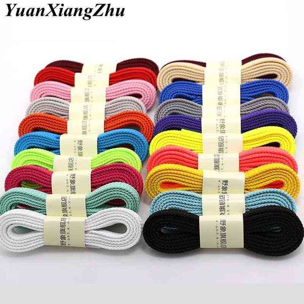 

1 pair thicken classic shoelaces for sneakers shoe laces solid flat shoelace casual sports laces shoes strings 100/120/140/160cm h1106, White;pink