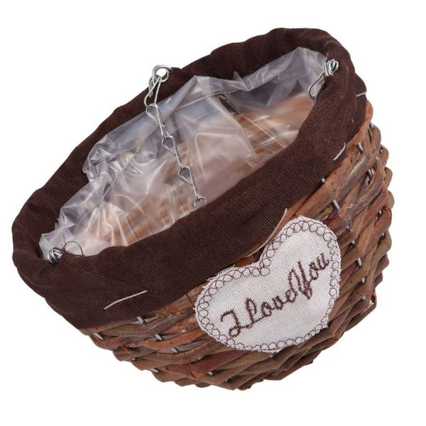 

storage baskets 1pc wicker woven flower basket wall hanging flowerpot planter