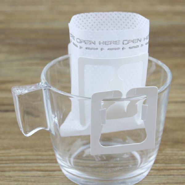 

coffee filters portable disposable non-woven cloth filter bag hanging ear style 50pcs for drip tool