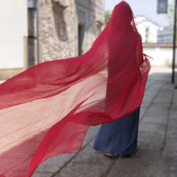 

long silk muslim headdr's autumn and winter scarf, Blue;gray