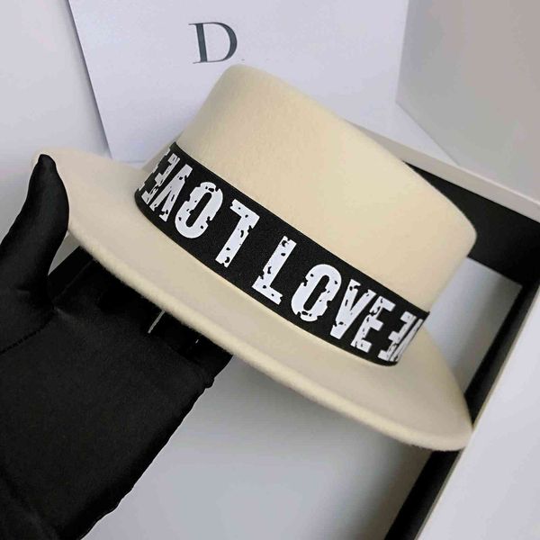 

new 100% wool hat in autumn and winter, Black;white