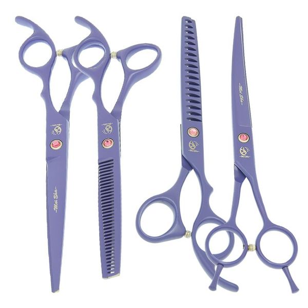 

hair scissors 7.0" japanese 440c steel pets curved dogs grooming animals trimmers cats thinning shears suppliers b0040a