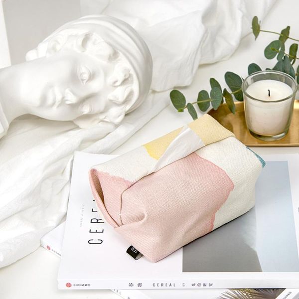 

tissue boxes & napkins nordic style pumping bag cotton and linen living room office home decorations furnishing creative cover