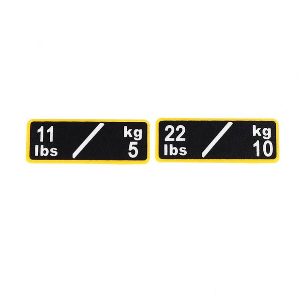 

1sheet weight sticker labels for gym equipment accessories power label