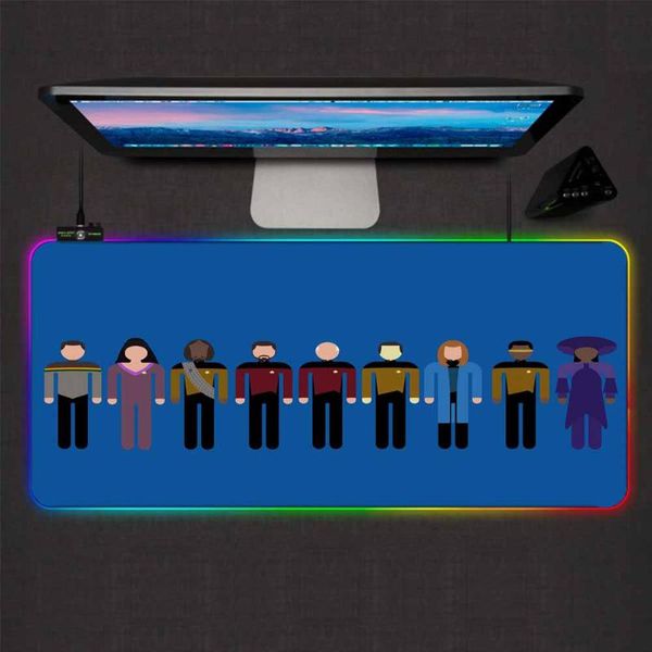 

mouse pads & wrist rests animation pad small person led backlight color rgb gaming usb computer notebook accessories xxl