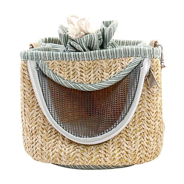 

1pc pet hammock satchel mesh breathable outgoing bag (random color) dog car seat covers