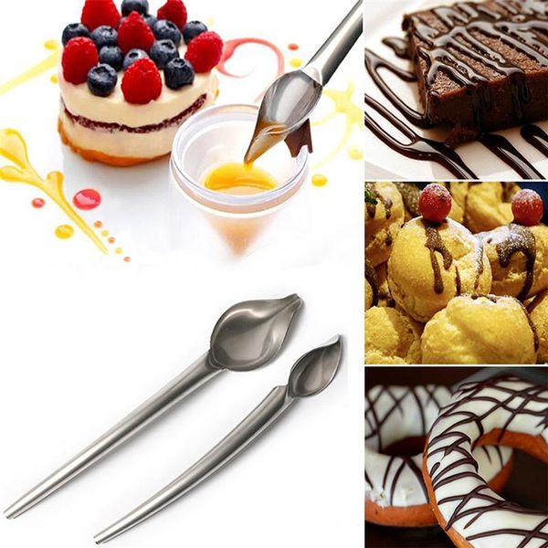 

baking & pastry tools 1pc creative deco chocolate spoon decorate pen tool sauce dessert sushi draw accessories