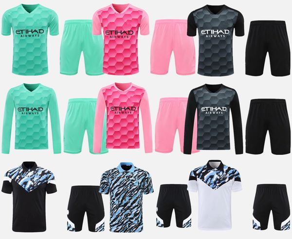 

kit man city 20 21 goalkeeper soccer jersey 2020 2021 home away mens set football shirt uniform suit, Black;yellow