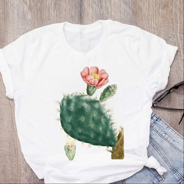 

women graphic cute clothes flower vintage painting print summer lady womens clothing t shirt tees female, White
