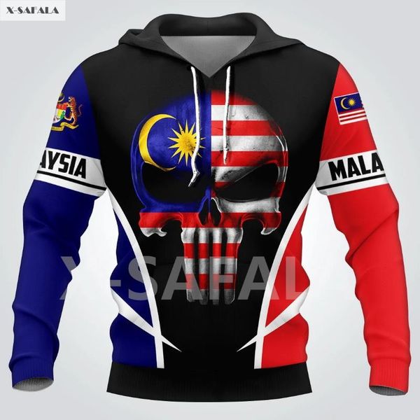 

men's hoodies & sweatshirts malaysia usa skull viking country map flag name 3d all printed hoodie man women harajuku zipper pullover sw, Black