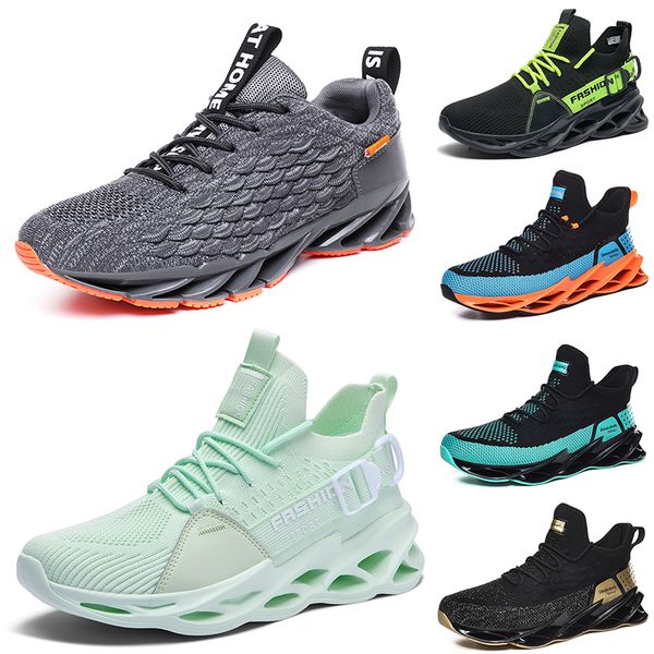 

fashion highs quality men running shoes breathable trainers wolf grey tour yellow teals triple black khaki green light brown bronze mens out