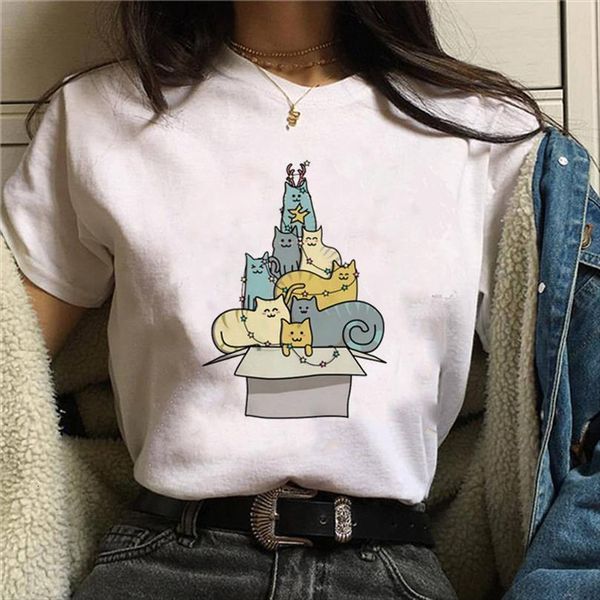 

bonjean graphic and women cat mens t shirt cartoon casual cute print lady shirts womens ladies female tee, White;black