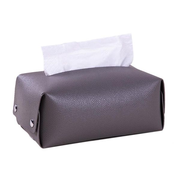 

tissue boxes & napkins pu leather box cover rectangular napkin holder organizer for home office