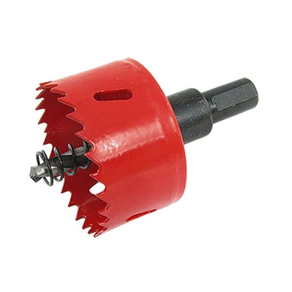 

professional drill bits 53 mm diameter red twist hole saw with hex shank