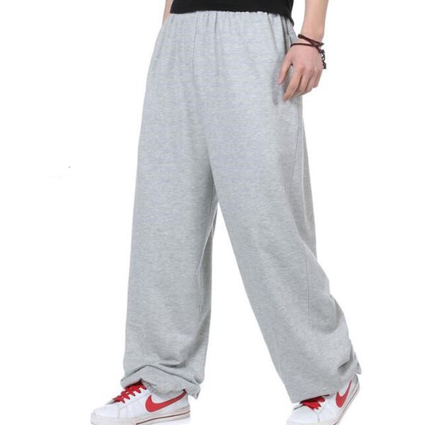 

men's pants spring autumn winter hip hop jogging men's sweater warm polar loose pants hougong large size, Black