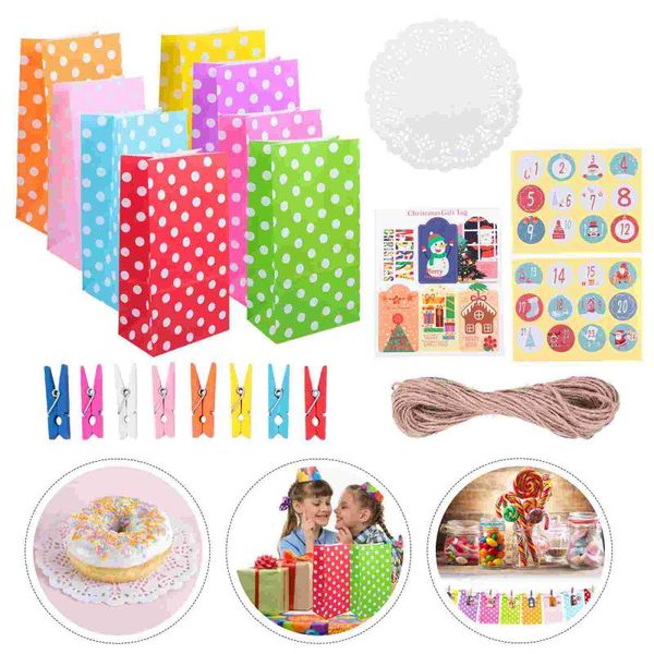 

gift wrap 1 set christmas bag portable candy container practical baking food