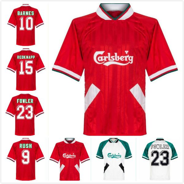 

1993 1995 barnes rush fowler torres mens retro soccer jerseys dalglish redknapp wright gerrard mascherano heskey home away short sleeve foot, Black;yellow