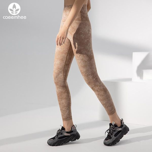 

yoga outfit caeemhee tie dye stretch naked feel fitness sport legging women high waist buttery soft workout gym pants tights