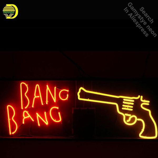 

other lighting bulbs & tubes bang neon sign gun bulb real glass tube lights recreation iconic store display advertise personalized