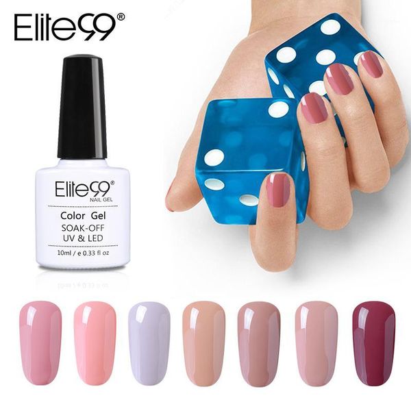 

elite99 10ml nude color nail gel polish for manicure uv led varnish hybrid semi permanent lacquer art design1, Red;pink