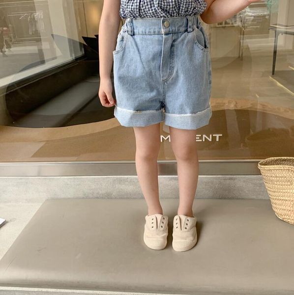 

arrival girls boys denim shorts summer fashion kids 2-7 years cy419, Black
