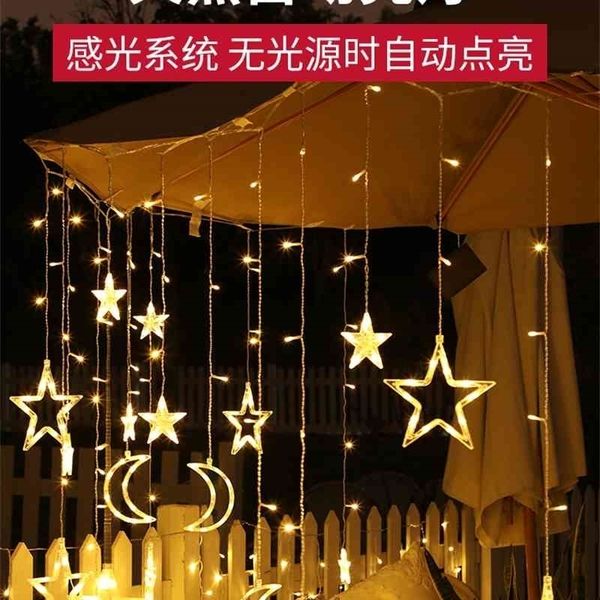 

solar outdoor courtyard star waterproof with household night , garden decorative string lamp on balcony