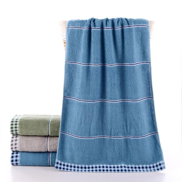 

towel 2pcs cotton 40*90 lengthened and enlarged bath gift sports machine washable plain dyed jacquard knitted selling