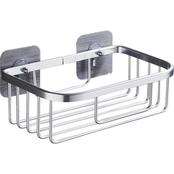 

hooks & rails wall mounted towel rack space aluminum bathroom shower storage shelf basket organizer for household kitchen