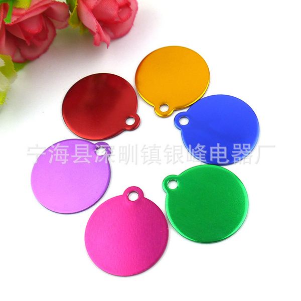 

ninghai yinfeng low price aluminum alloy metal dog tag yf027 round