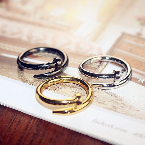 

plain sier open nail women's fashion rose gold index finger ring design, Silver