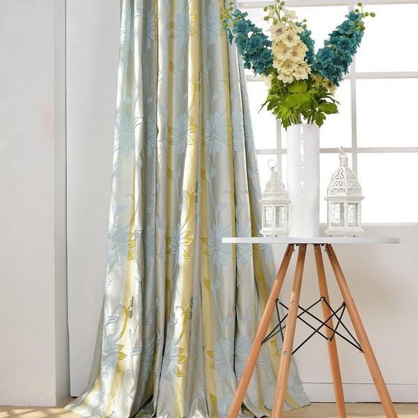 

curtain & drapes modern simple high-precision lotus jacquard curtains light luxury chinese style for living room bedroom custom