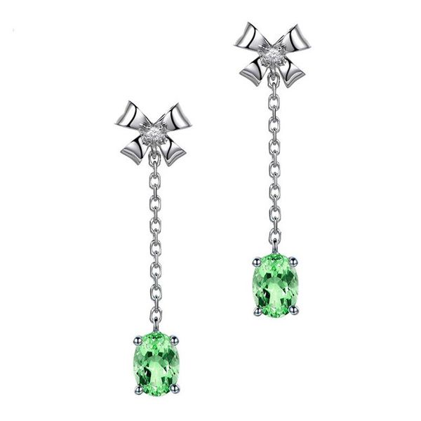 

dangle & chandelier 2021 charms 925 silver women drop earrings jewelry long style with ruby zircon crystal flower gemstone ornament for part