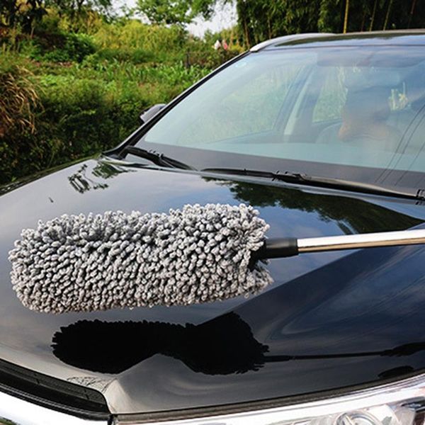 

car sponge wash brush dust elimination duster easy to clean and length adjustable microfiber