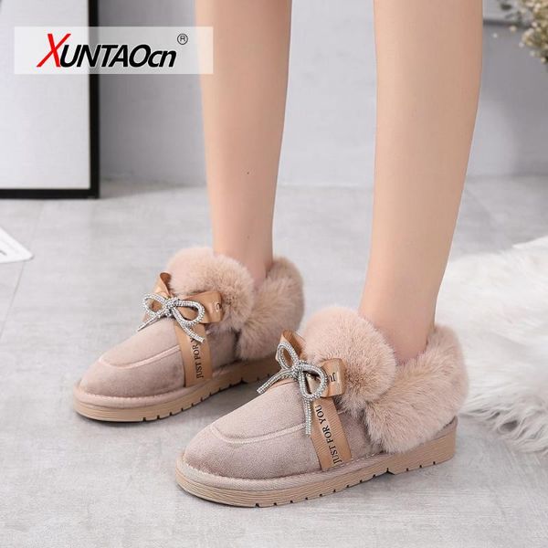 

dress shoes brand winter women's boots outdoor plush warm snow platform waterproof motorcycle, Black