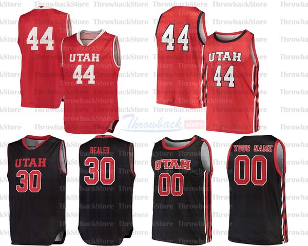 

custom utes college basketball jerseys 25 alfonso plummer 35 kyle kuzma 1 timmy allen 11 both gach 15 rylan jones, Black;red