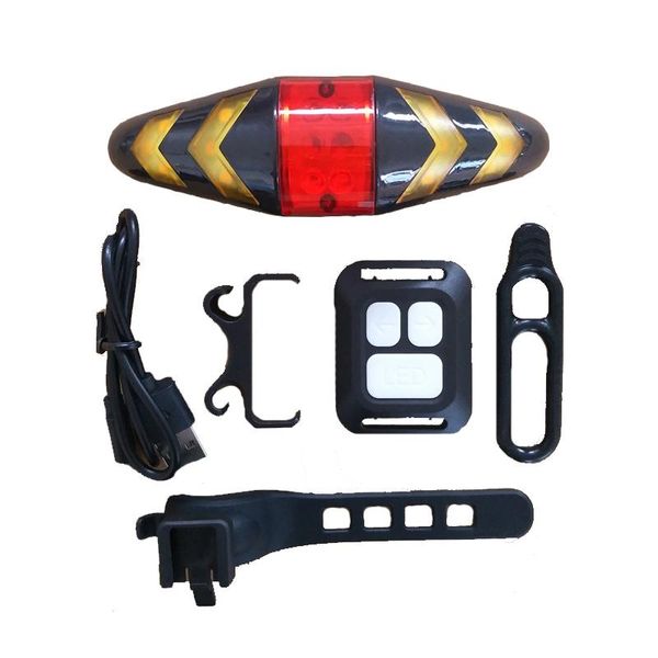 

battery pack bicycle light usb rechargeable mount lamp rear tail led turn signals cycling bike lantern lights