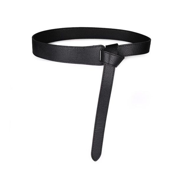 

belts women wide belt long section soft leather bow knot body shaping bands all match dress bl509, Black;brown