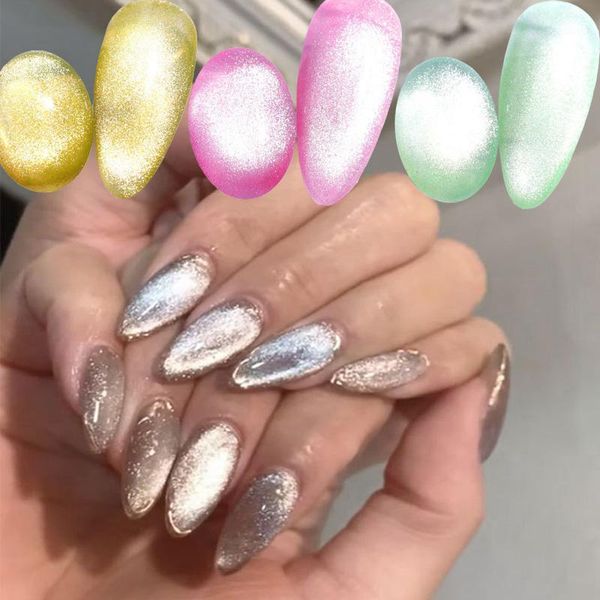 

gel nail polish cat eye permanent polished 9d eye1