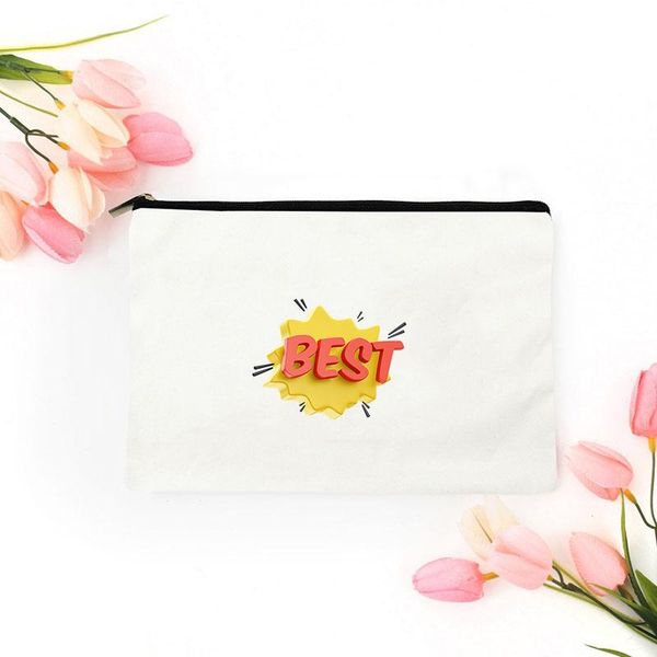 

cosmetic bags & cases trend text mini bag for makeup handbags organizer kawaii personal women pouch travel woman women's storage make u